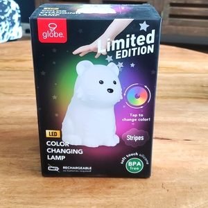 Globe LED Color Changing Lamp Limited Edition Stripes New in box